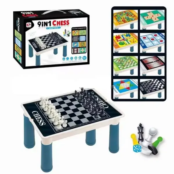 Jeu d'Échecs Créatifs et Magnétiques 9 en 1