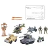 Mini Set de Véhicules et Soldats en Plastique