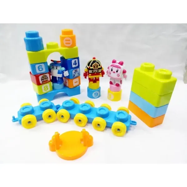 Set de Briques BLOCKS ROBOCAR POLI