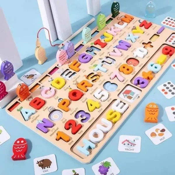 Alphabet Puzzle Table et ses Cartes d'Apprentissage