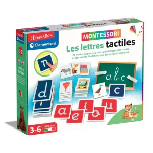 Les lettres tactiles - Montessori