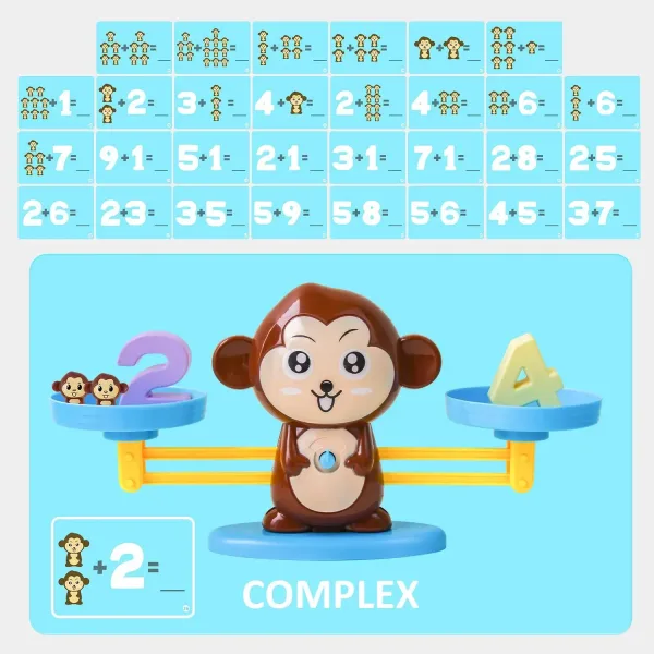 Jouets de Comptage Balance Singe