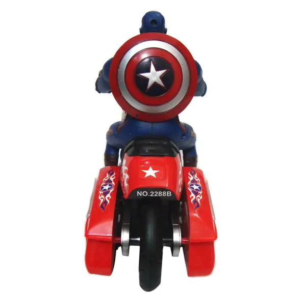 Avengers Moto Bump and Go Captain America avec Bouclier
