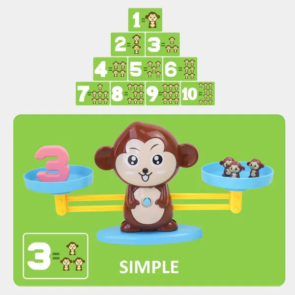 Jouets de Comptage Balance Singe