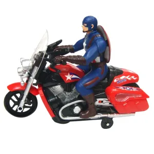 Avengers Moto Bump and Go Captain America avec Bouclier