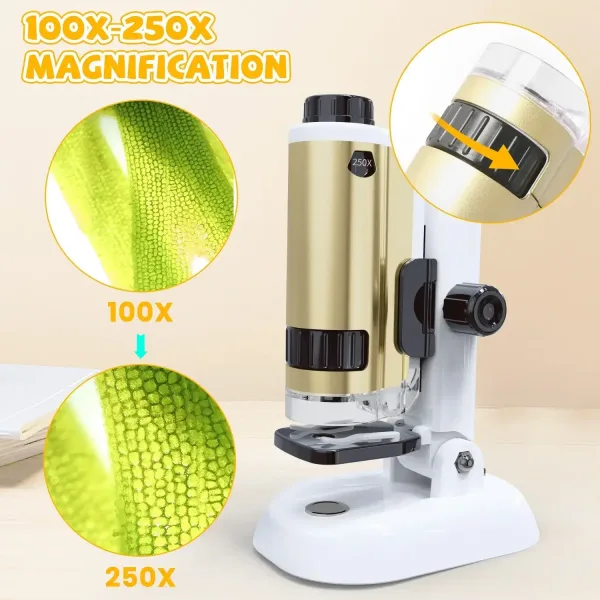 Microscope 100X-250X Kit pour Enfants
