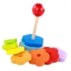 Blocs de construction de la tour arc-en-ciel pour enfants