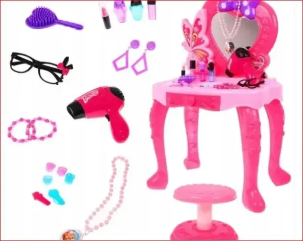 Dressing Table Playset avec Lumière et Miroir