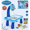 Ensemble de Bureau d’Apprentissage avec Projecteur de Dessin – Thème Frozen
