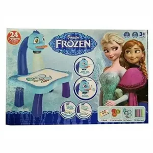 Ensemble de Bureau d’Apprentissage avec Projecteur de Dessin – Thème Frozen