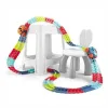 Ensemble de jouets flexibles et pliables avec voiture de course 184 Pcs