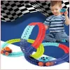 Ensemble de jouets flexibles et pliables avec voiture de course 184 Pcs
