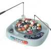 Jouets de pêche musicaux rotatifs cycliques