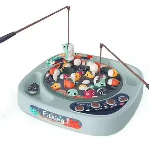 Jouets de pêche musicaux rotatifs cycliques