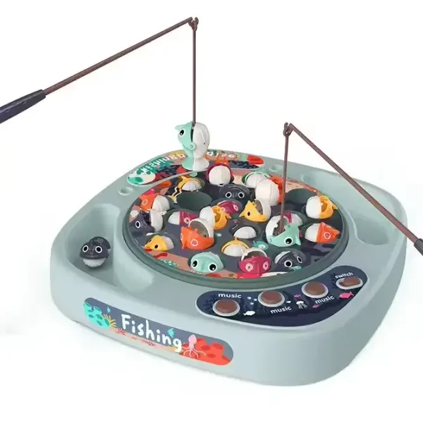 Jouets de pêche musicaux rotatifs cycliques
