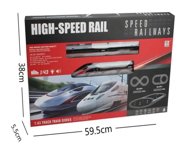 High-Speed Rail avec Effets Son et Lumière