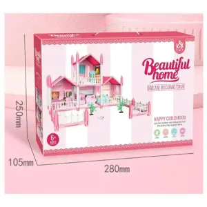 Maison de poupée rose de rêve