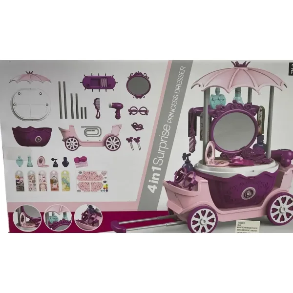 4-in-1 Surprise Princess Dresser Trolley