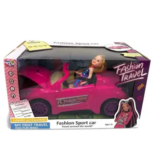 la Voiture Rose de Voyage du Groupe Fashionesta
