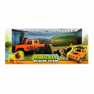 Voiture de safari 4×4 Animal Life avec remorque et animaux