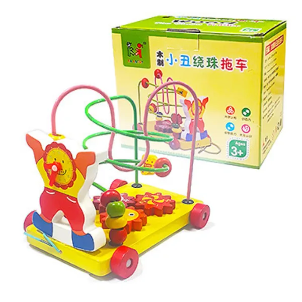 Boîte de clown en bois