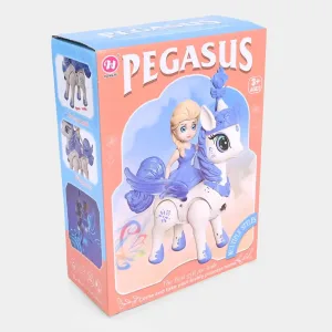 Pegasus Licorne volante avec lumière et son