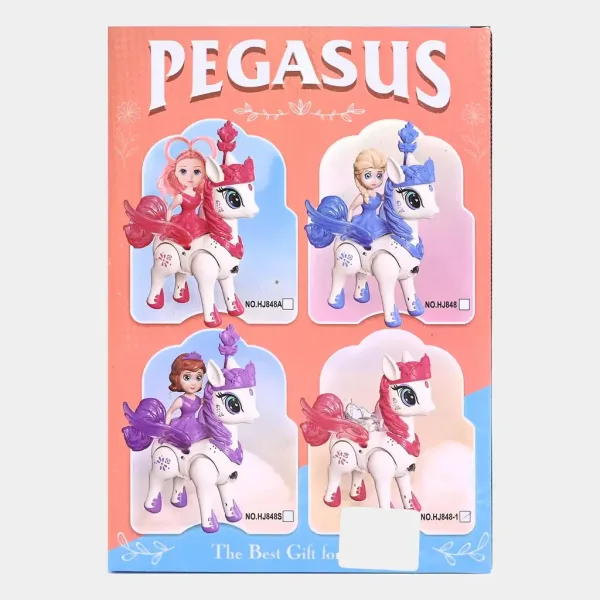 Pegasus Licorne volante avec lumière et son