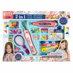 Lot de 2 tresseuses à cheveux avec accessoires