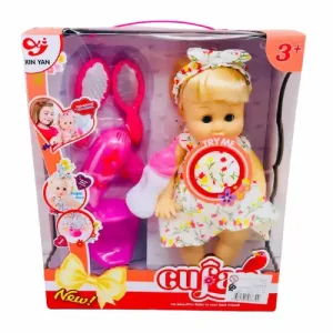 Poupée bébé avec accessoires Cufan