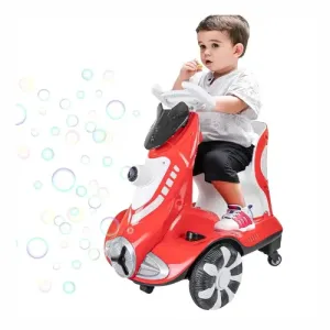 Voiture Électrique pour Enfants 6V avec Fonction Bulle Automatique