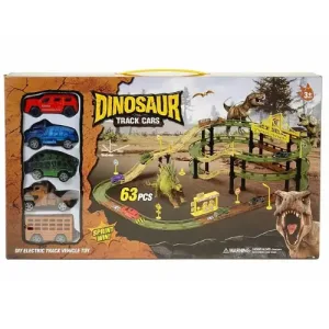 Voitures de piste de dinosaures