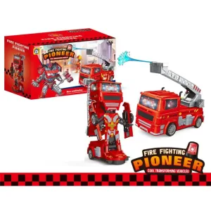 Camion pionnier de la lutte contre les incendies transformer