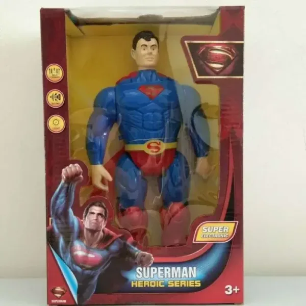 Grande figurine articulée de Superman avec lumière et son