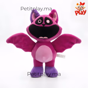 peluche chauve souris violette
